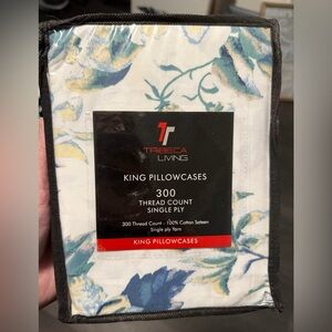 King Pillowcases - Blue Floral